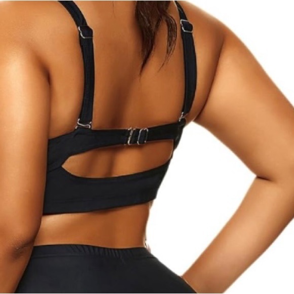 XXL 2 Piece Bathing Suit Set NWOT High Waisted - Picture 3 of 7